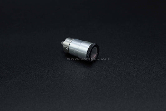 Candela Pro Series End Cap Slider with Lens, designed for precise laser focusing in optical fiber systems