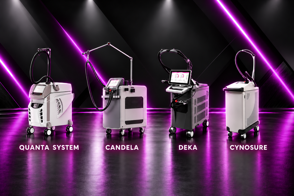 Quanta System, Candela, DEKA and Cynosure laser machines